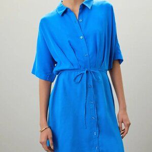 Thakoon x RTR Tie Waist Mini Shirt Dress